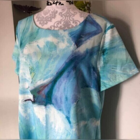 Smashed Lemon Mini Shirt Dress New Sz XL/1X - Picture 3 of 9